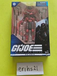 G.I. Figura de acción Joe Classified Series #08 Red Ninja 2020 Hasbro nueva - Imagen 1 de 6
