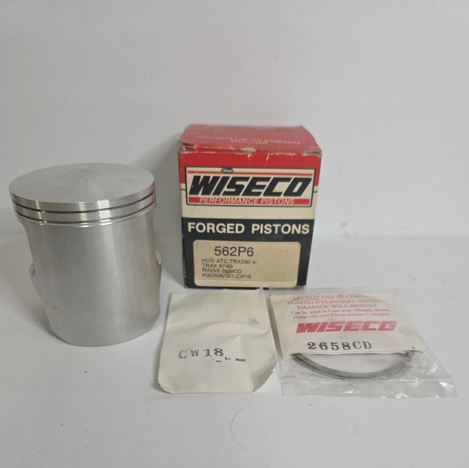 Nuevo pistón Wiseco con anillos / 562P6 / 67,50 mm / 1,5 mm OVER / HONDA TRX250 ATC Foto 1 de 2