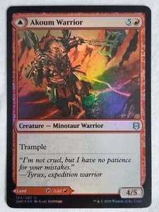 Akoum Warrior 134 Zendikar Rising Foil Magic the Gathering - Picture 1 of 2
