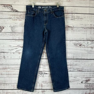 Junior Boys Urban Pipeline Dark Wash Denim Ultimate Jeans Straight Size 16 HUSKY - Picture 1 of 7