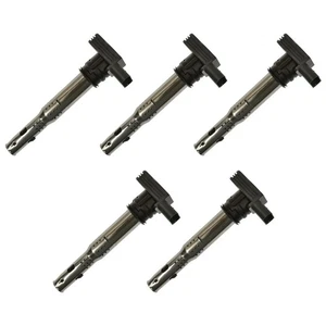 SET-SIUF575T-5 Ignition Coils Set of 5 for VW Audi A8 Quattro Q3 A5 CC A4 Q5 A6 - Picture 1 of 3