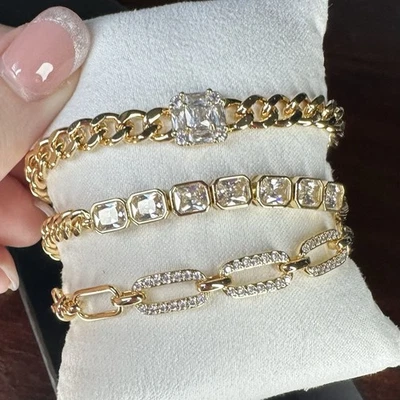 Bomb Party Bracelets- Luxe Layers- 8081- “It’s Giving Classic”- 18k Gold Plated - Image 1 of 4