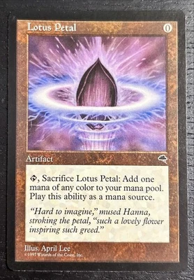 Lotus Petal Tempest 1997 MTG Magic the Gathering - Image 1 of 2