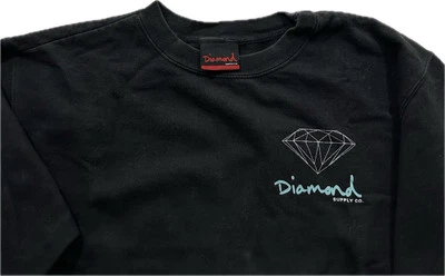 Diamond Supply Co Mujer Negro Cuello Redondo Sudadera Mediana Foto 1 de 2