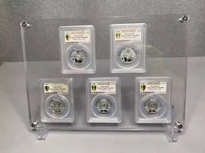5 Grids Acrylic Display Case Crystal Box for NGC/PCGS/ICG/ANACS Mixed Holders - Picture 1 of 14