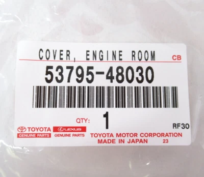 Cubierta de compartimento del motor original OEM Toyota Lexus 53795-48030 2006-2008 RX400h Foto 1 de 4
