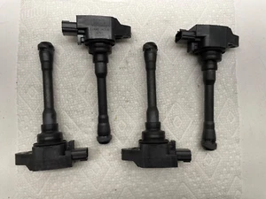 4PC 22448-1KT1A Genuine Nissan Infiniti COIL-IGNITION 224481KT1A OEM HANSHIN - Picture 1 of 8