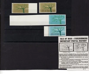 PRINTER PROOF ISLE OF MAN CALF OF MAN 1962 EUROPA 6 &1 2 MURRAY MISSING COLOURS - Picture 1 of 3