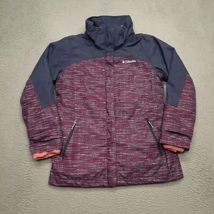 Columbia Bugaboo II Interchange Jacket Girls XL 18-20 Purple Coat 2 In 1 Youth - Picture 1 of 9