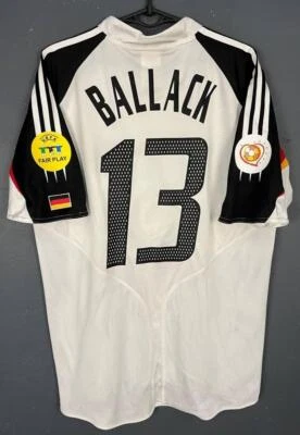 CAMISA DE FUTEBOL MASCULINA BALLACK ALEMANHA 2004/2005 DEUTSCHLAND TAMANHO M - Imagem 1 de 4