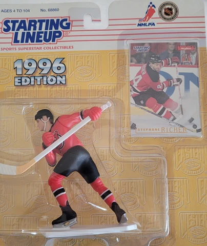 Stephane Richer New Jersey Devils Starting Lineup Figure NHL NIB NIP 1996 Hockey Cover