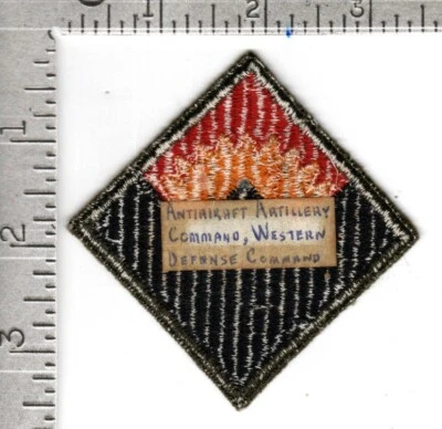 Original U.S. Army patch (circa 1941-1946) - Western Defense Command (WDC) - Image 1 of 2