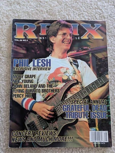 Relix Music Magazine 1999 grateful dead jerry garcia phil lesh neil young guitar - Picture 1 of 7