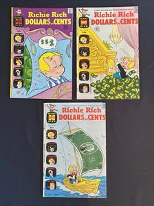 Lote de 3 cómics de dólares y centavos Richie Rich de los años 70  - Imagen 1 de 7