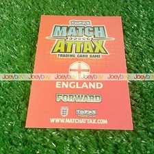 2010 WORLD CUP ENGLAND MAN OF THE MATCH STAR PLAYER CARD 10 MATCH ATTAX