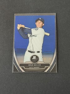 2013 Bowman Platinum Chrome Prospects #54 BRAD MILLER **BLUE** Refractor /199