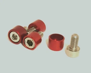 Predator 212 Flywheel Cover Cup Washer Bolt Kit: Red Ano (PFC-5083) FREE SHIP - Picture 1 of 5