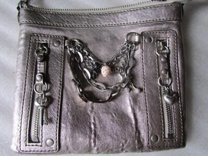 Juicy Couture Pulsera Dijes Bolso Plateado Cuero Tienda Exhibición - Imagen 1 de 11