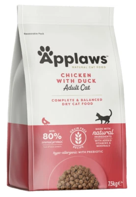 Applaws Katzenfutter Trockenfutter 7,5kg getreidefrei mit Huhn & Ente - Bild 1 von 4