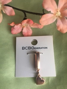 BCBGENERATION roségoldfarbener kleiner Herzanhänger mit großer Kaution - Neu - Bild 1 von 2