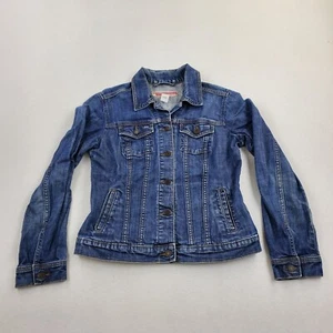Gap Trucker Denim Jacket Women Size M Button - Picture 1 of 5