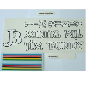 Jim Bundy decals for vintage bicycle retro restoration - Picture 1 of 2