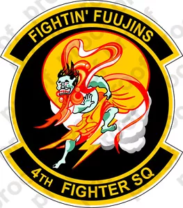 PEGATINA USAF 4TO ESCUADRÓN DE LUCHA B - Imagen 1 de 1