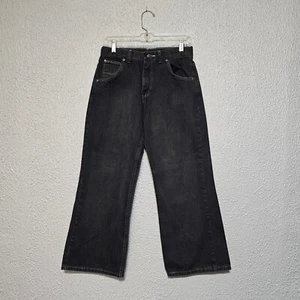 Vintage Wrangler Husky Jeans Boys Size 12 Adjustable Wide Baggy Skater Grunge - Picture 1 of 10