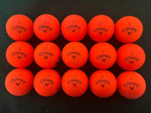 15 CALLAWAY SUPERSOFT ORANGE GOLF BALLS - MINT/NEAR MINT - BALLS IN PHOTOS (B) - Picture 1 of 3