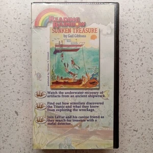 Reading Rainbow VHS "Sunken Treasure" Episode #070/155 LeVar Burton ExLib - Bild 1 von 7