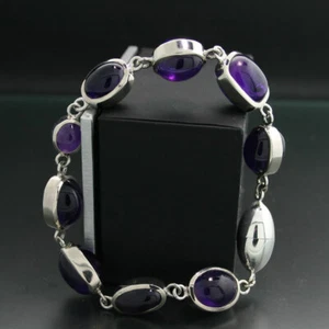Bracciale ametista argento 925 fatto a mano Global Violet - Foto 1 di 7