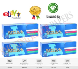 8 X Boxes Rizla Filter Tubes 8mm King Size 250 in Box Empty - Picture 1 of 3