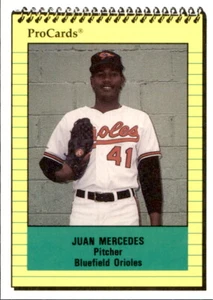1991 Bluefield Orioles ProCards #4125 Juan Mercedes El Seibo Dominican Republic - Picture 1 of 2