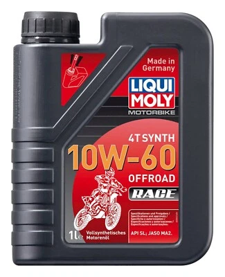 Liqui Moly 4T Totalmente Sintético Todoterreno Carreras 10W-60 Moto Aceite 1L - Imagen 1 de 2