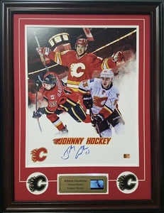 Autographed & Framed Johnny Gaudreau “Johnny Hockey” 24x30 Photo W/Video-JG Holo - Picture 1 of 9