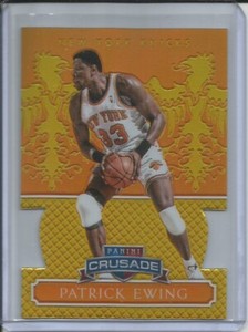 PATRICK EWING 2014-15 PANINI EXCALIBUR ORANGE DIE CUT PRIZM CRUSADE #D 3/60