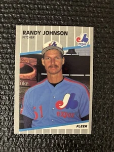 1989 Fleer #381 Randy Johnson RC Montreal Expos Seattle Mariners Rookie NM-MT+ - Picture 1 of 2