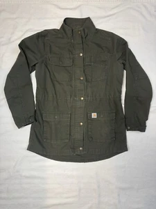 Chaqueta Carhartt Smithville para mujer talla mediana verde militar utilitaria - Imagen 1 de 14
