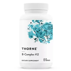 Thorne B-Complex #12 Vitamin B Complex with Active B12 and Folate - 60 Capsules - Picture 1 of 7