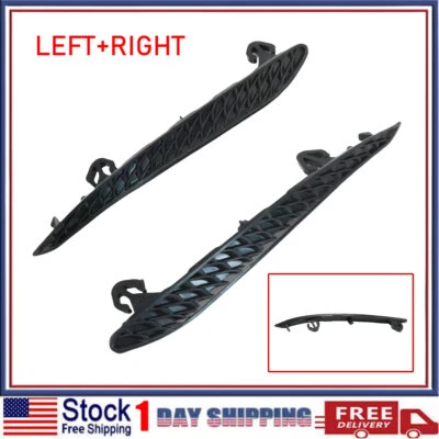 Juego de molduras de parachoques trasero derecho + derecho AMG para Mercedes Benz E250 E350 E400 E550 E63 Foto 1 de 4