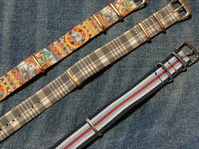 Cinturino orologio in nylon nato strap 18mm vari motivi e colori - Immagine 1 di 2