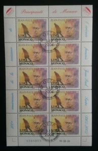 Monaco Bogen mit 10 Briefmarken Nr. 2473 / Gestempelt 1. Tag / 2004 - Bild 1 von 1