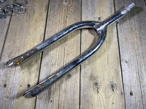 HORQUILLA DELANTERA OLD SCHOOL BMX MX HORQUILLA AKISU OLDSCHOOL BMX MX 21,1 MM CROMADA OXIDADA - Imagen 1 de 11