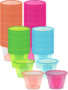 750 MIXED Power Bomber Plastic Shot Cups Blaster Bombers Jager Bomb Shot Glasses - Picture 1 of 1