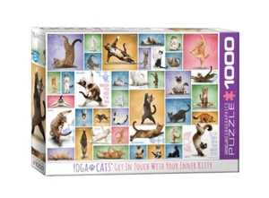 EuroGraphics YOGA CAT 1000 Piece Jigsaw Puzzle New In Box Sealed NIB - Picture 1 of 6