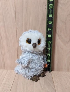 NEW TY Beanie Boos Owlette WHITE OWL Plush Animal Toy - Picture 1 of 9