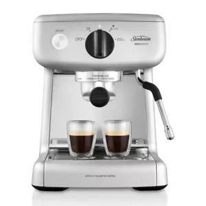 Sunbeam Mini Barista Espresso Machine Silver EM4300S - Picture 1 of 6
