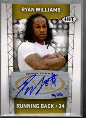 A5807- 2011 SAGE HIT Autographs Gold #84 Ryan Williams Auto /250 - NM-MT - Image 1 of 2