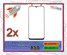 Glas Scheibe Touch front Glass für Samsung Galaxy A50 / A505F Schwarz / Black