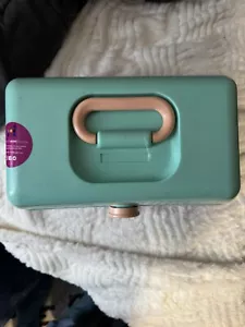 Vintage Caboodles Lavender Purple & Mint Green Makeup Carrying Case Box 5626 - Picture 1 of 9